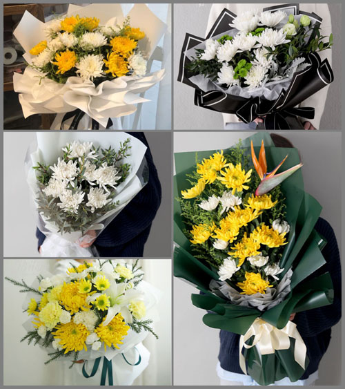 浙江省宁波余姚市四明山镇白事花束代送